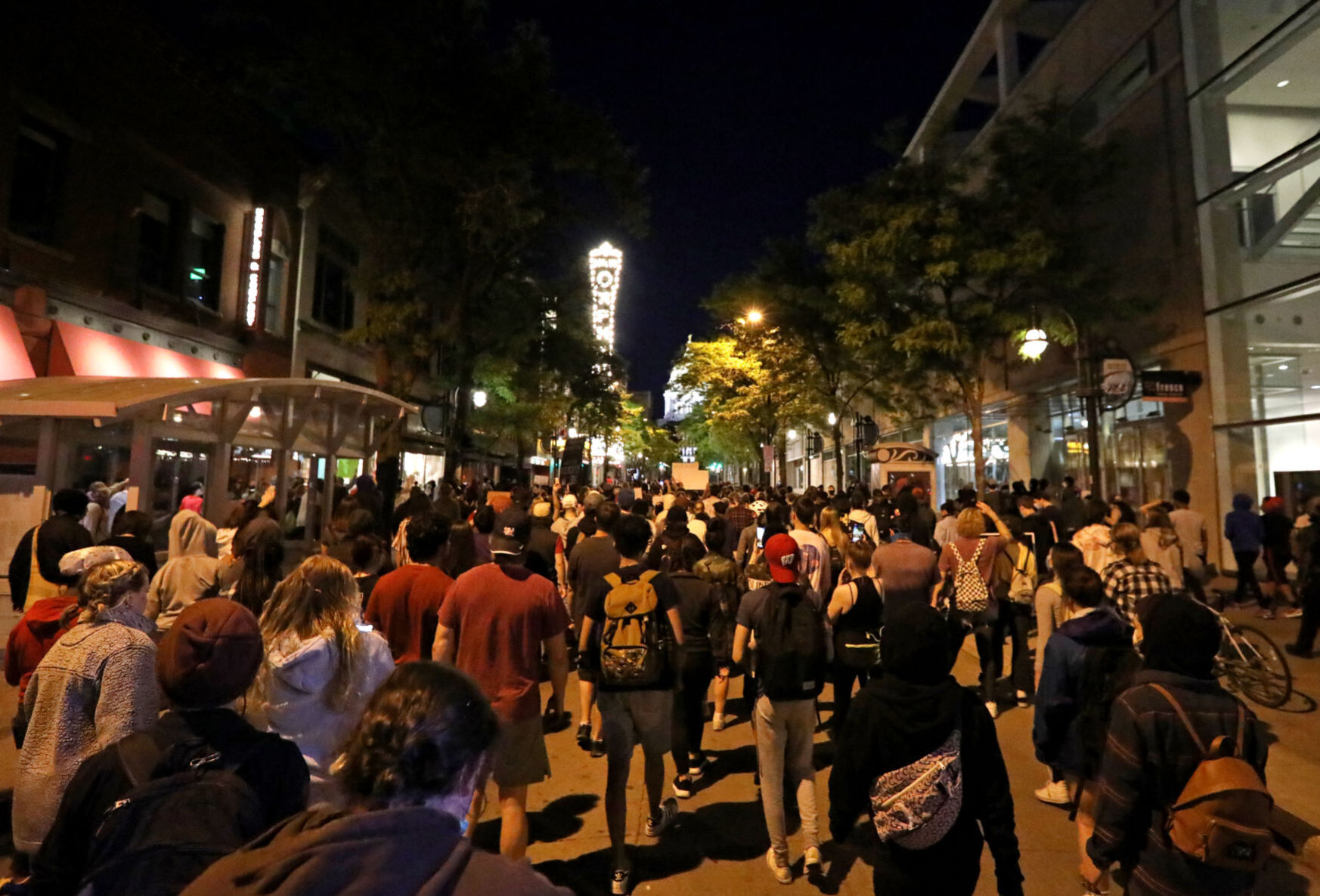 Second night of protests in Madison, May 31